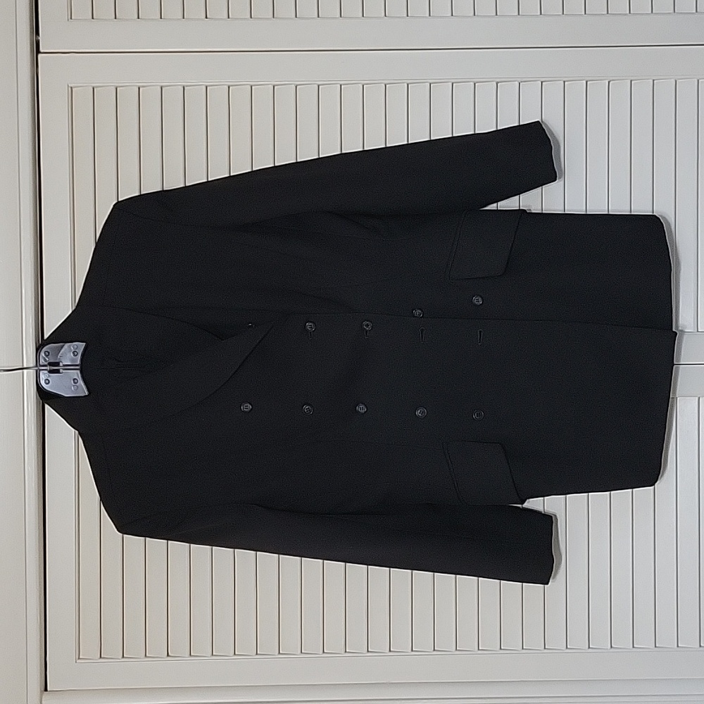 Isaac Mizrahi black double brested jacket size 8